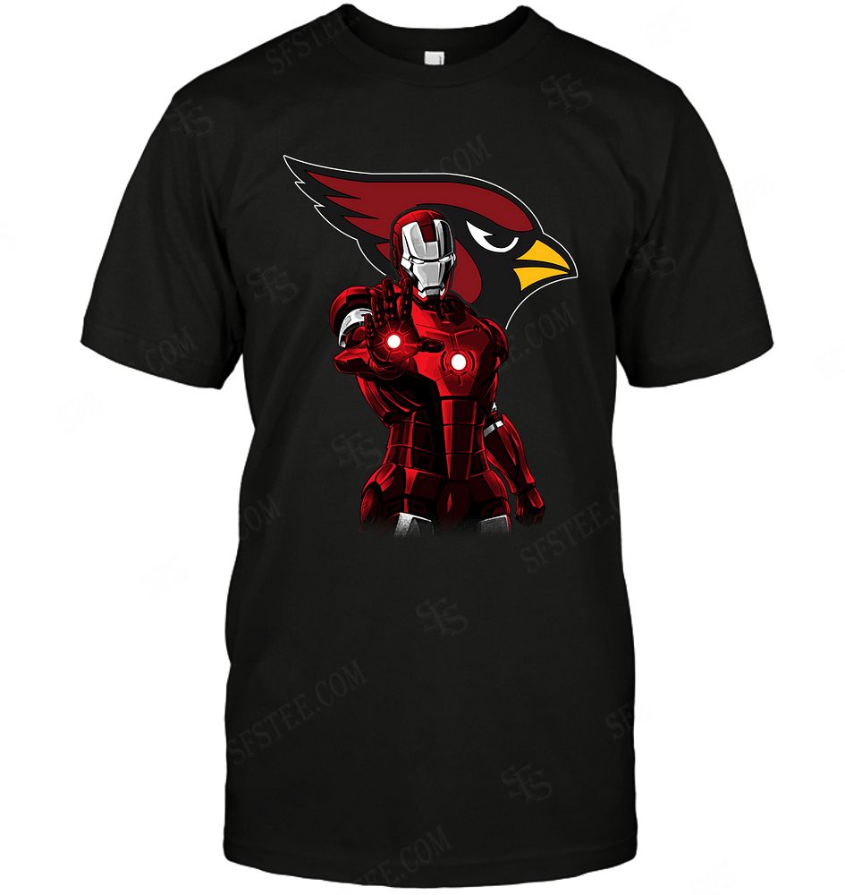 Nfl Arizona Cardinals Ironman Dc Marvel Jersey Superhero Avenger Tshirt Plus Size Up To 5xl