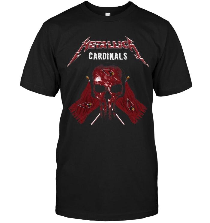 Nfl Arizona Cardinals Metallica Arizona Cardinals Shirt Sweater Size Up To 5xl