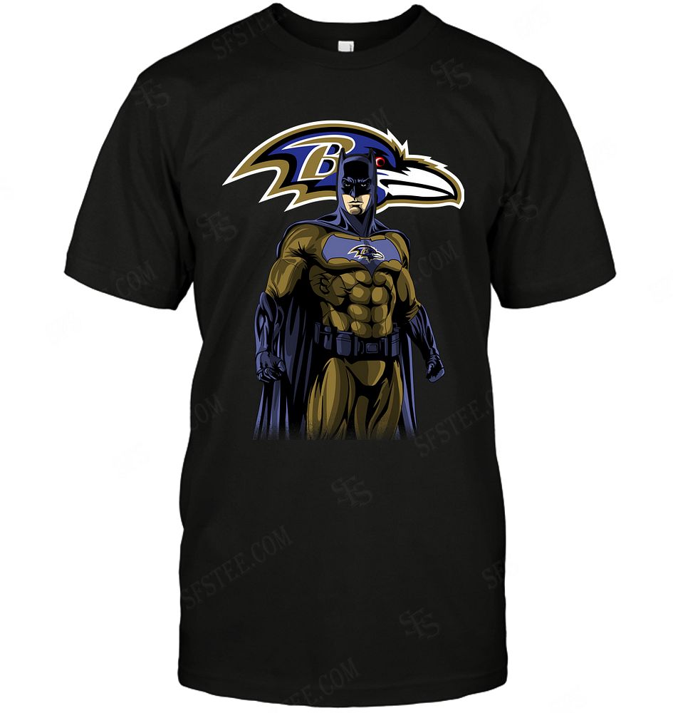 Nfl Baltimore Ravens Batman Dc Marvel Jersey Superhero Avenger Shirt Size Up To 5xl