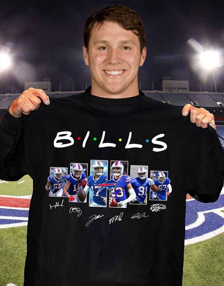 Buffalo Bills Players Signatures For Bills Fan Hoodie Size Up To 5xl