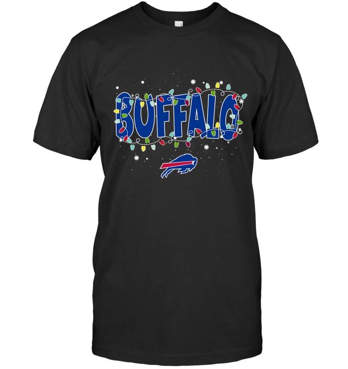 Nfl Buffalo Bills Christmas Fairy Lights T Shirt Long Sleeve Plus Size Up To 5xl