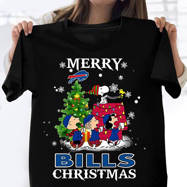 Nfl Buffalo Bills Merry Buffalo Bills Christmas Snoopy The Peanuts Size Up To 5xl