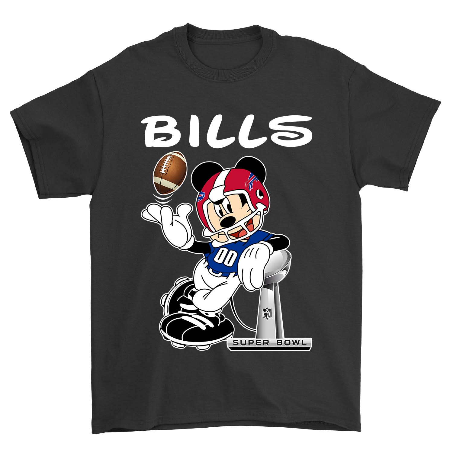 Nfl Buffalo Bills Mickey Mouse Buffalo Bills Hoodie Plus Size Up To 5xl