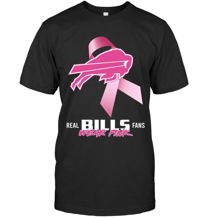NFL Buffalo Bills Real Fans Wear Pink Br East Cancer Support Shirt Tshirt For Fan