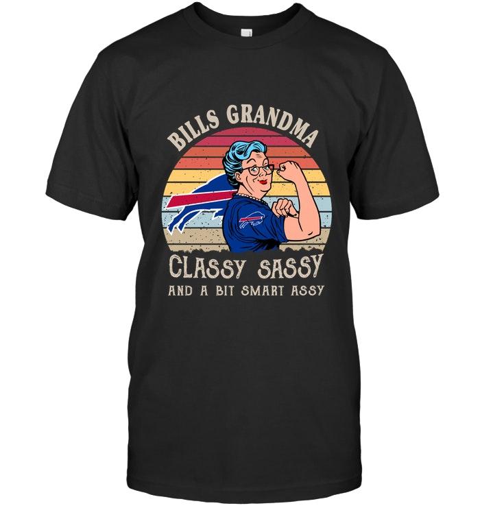 Nfl Buffalo Bills Strong Grandma Classy Sassy And A Bit Smart Asy Retro Art T Shirt Sweater Plus Size Up To 5xl