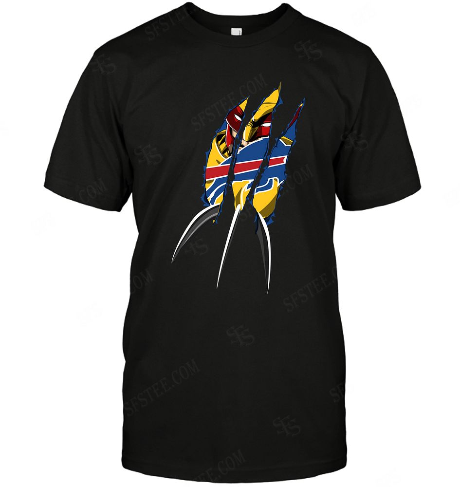 Nfl Buffalo Bills Wolverine Dc Marvel Jersey Superhero Avenger Tshirt Size Up To 5xl