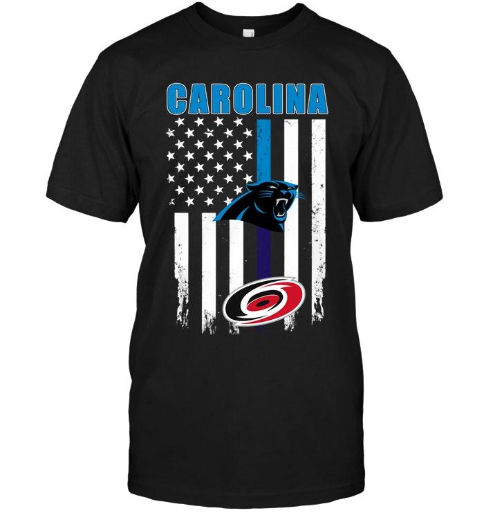 Nfl Carolina Panthers North Carolina Carolina Panthers Carolina Hurricanes American Flag Shirt Hoodie Plus Size Up To 5xl