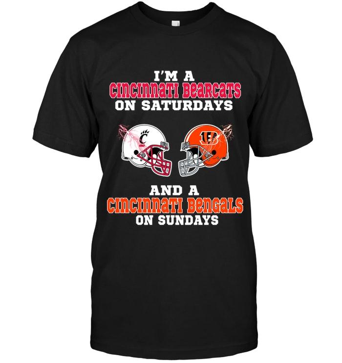 Nfl Cincinnati Bengals Im Cincinnati Bearcats On Saturdays And Cincinnati Bengals On Sundays Shirt Tank Top Plus Size Up To 5xl