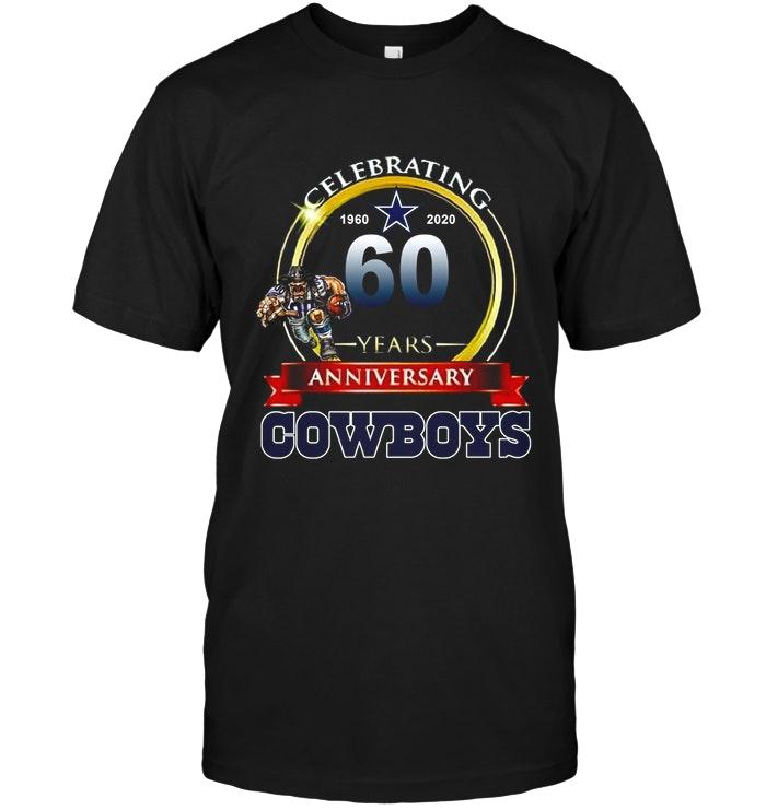 Nfl Dallas Cowboys Celebrating 60 Years Anniversary Shirt Sweater Size Up To 5xl
