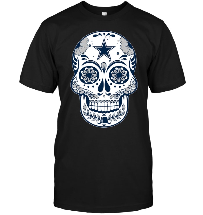 Nfl Dallas Cowboys Sugar Skull Tshirt Size Up To 5xl