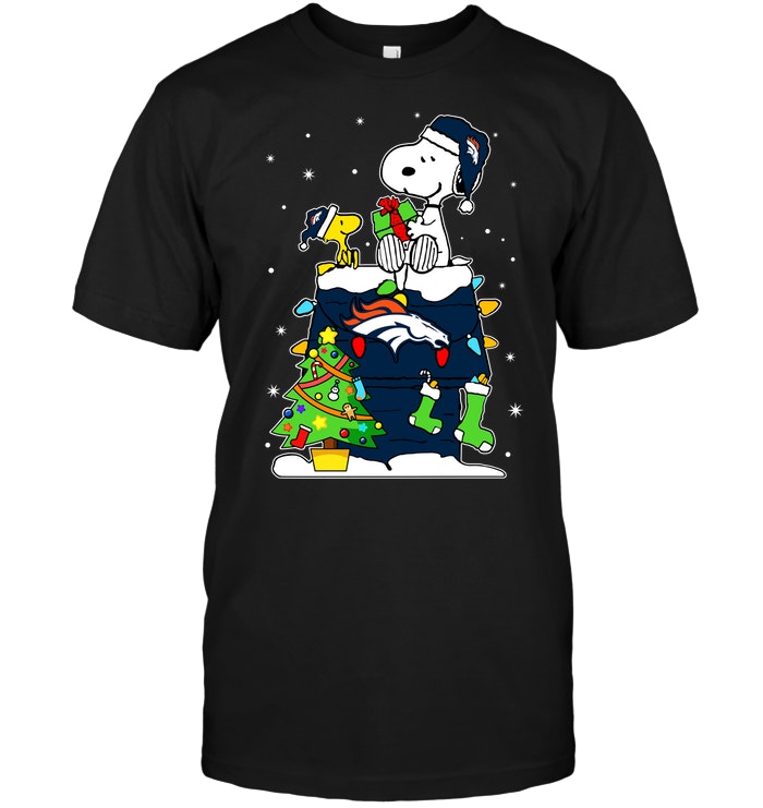 Nfl Denver Broncos Snoopy Woodstock Christmas Shirt Size Up To 5xl