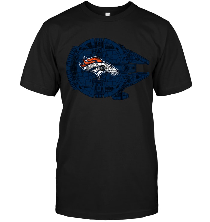 Nfl Denver Broncos The Millennium Falcon Star Wars Tshirt Size Up To 5xl