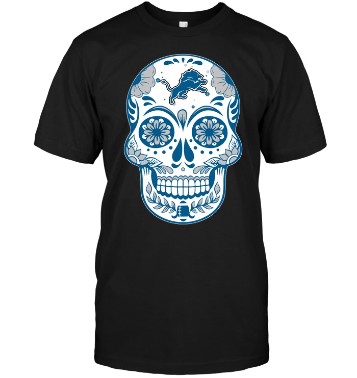 NFL Detroit Lions Sugar Skull Shirt Size S-5xl