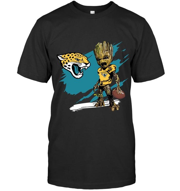 Nfl Jacksonville Jaguars Angry Baby Groot Ripped Shirt Long Sleeve Size Up To 5xl
