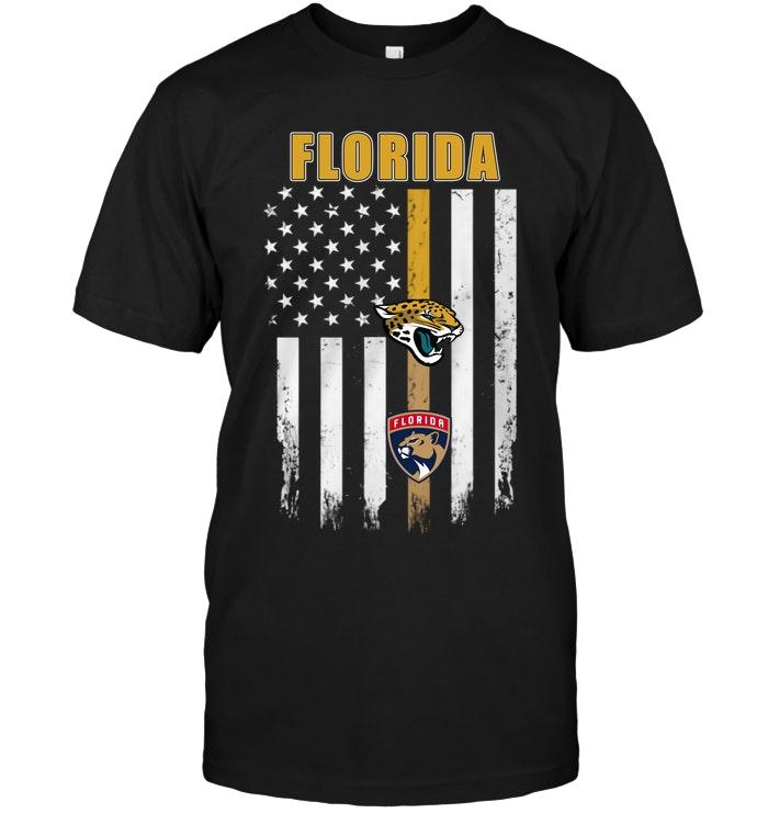 Nfl Jacksonville Jaguars Florida Jacksonville Jaguars Florida Panthers American Flag Shirt Tank Top Plus Size Up To 5xl