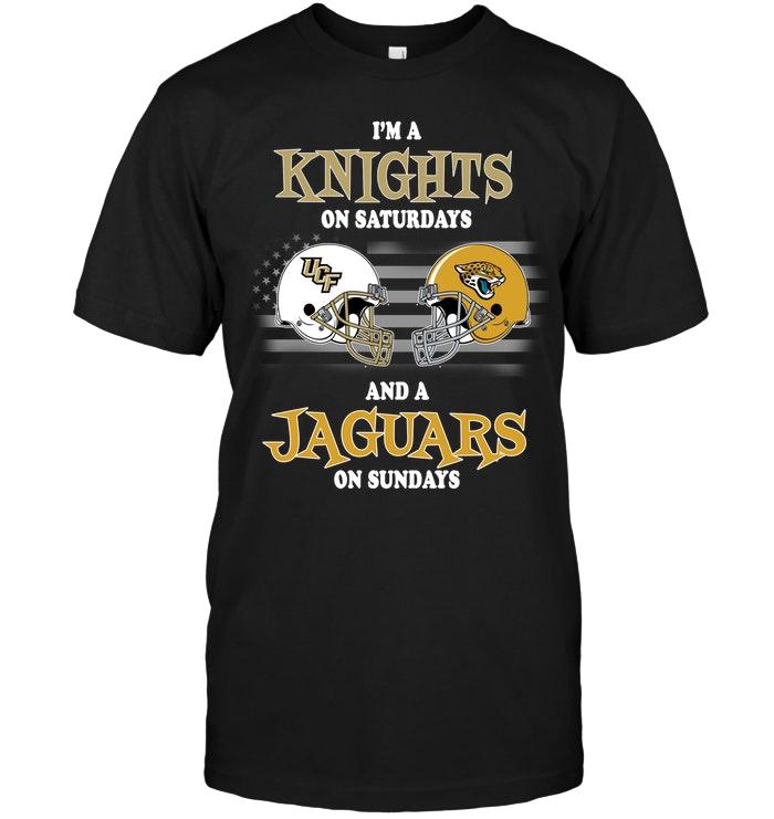 Nfl Jacksonville Jaguars Im Ucf Knights On Saturdays And Jacksonville Jaguars On Sundays Shirt Size Up To 5xl