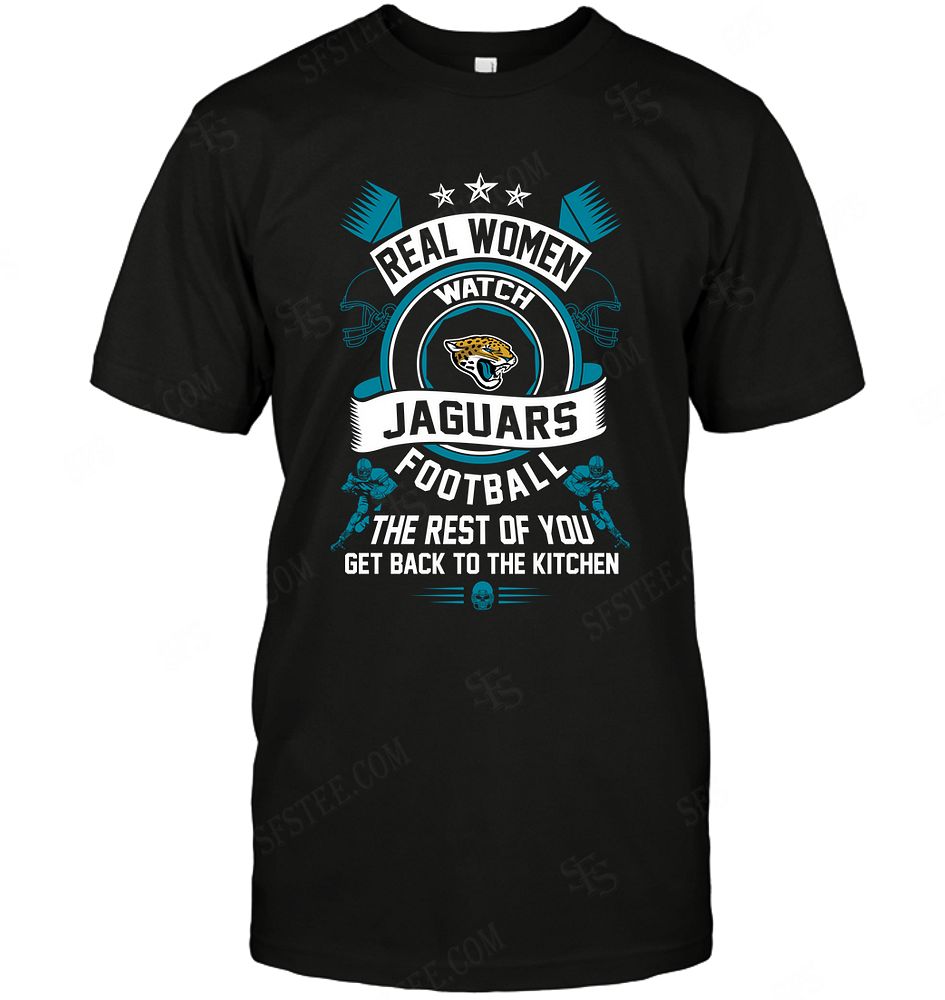 NFL Jacksonville Jaguars Real Women Watch Football Sweater Shirt Tshirt For Fan