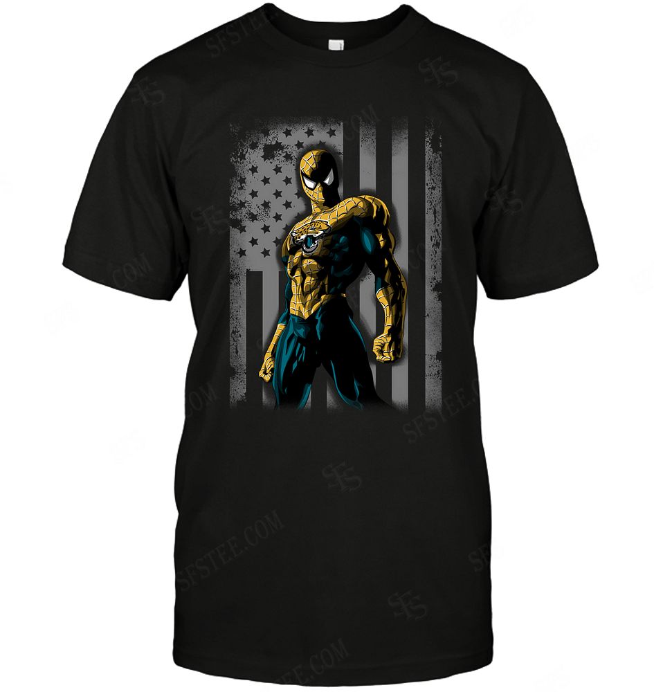Nfl Jacksonville Jaguars Spiderman Flag Dc Marvel Jersey Superhero Avenger Long Sleeve Plus Size Up To 5xl