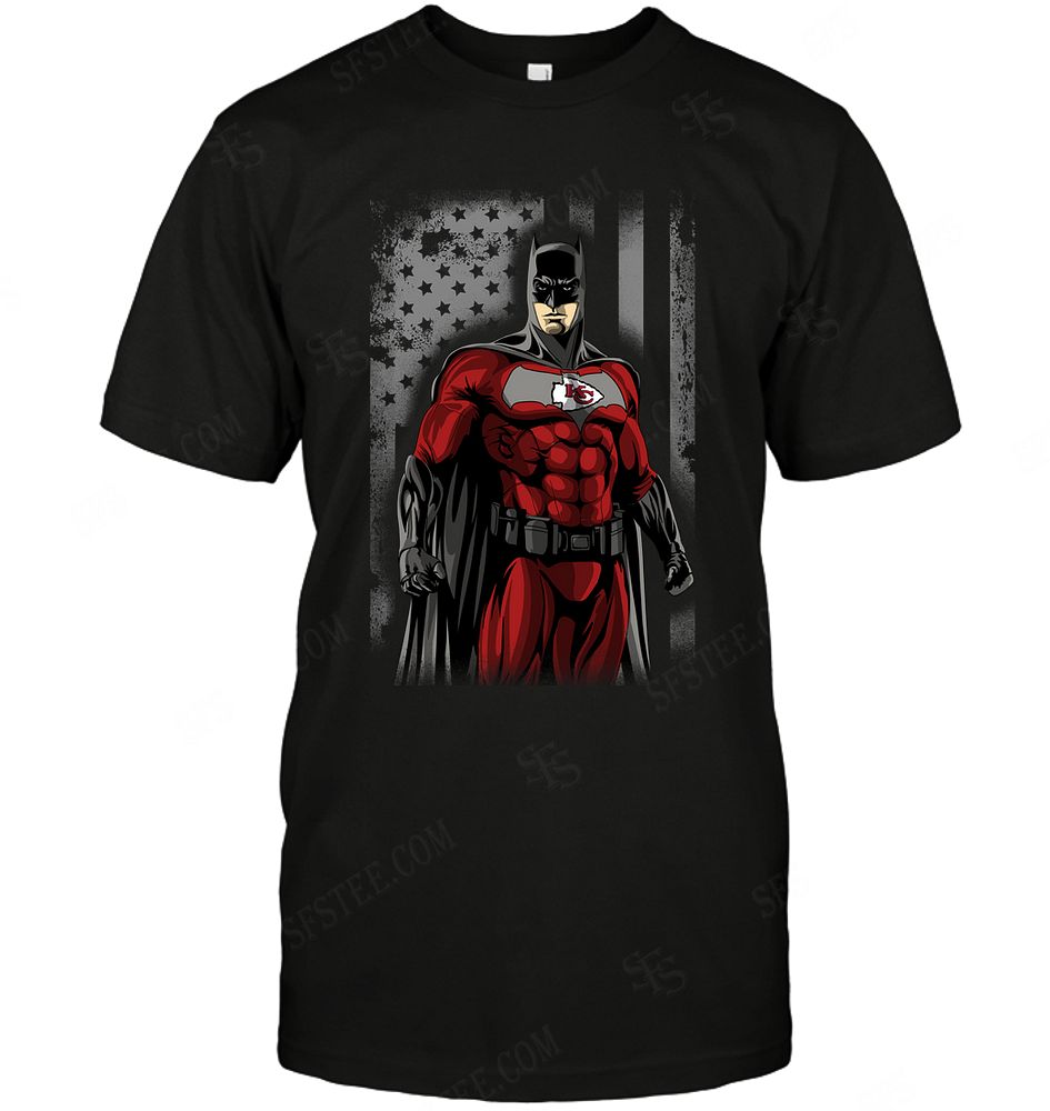 Nfl Kansas City Chiefs Batman Flag Dc Marvel Jersey Superhero Avenger Tshirt Size Up To 5xl