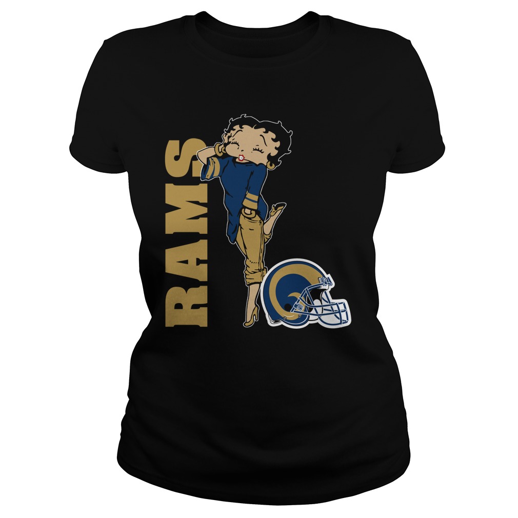 NFL Los Angeles Rams Betty Boops Shirt Tshirt For Fan