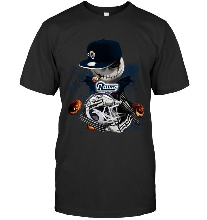 NFL Los Angeles Rams Fear The Los Angeles Rams Jack Skellington Halloween Harvest Field Shirt Hoodie Shirt Gift For Fan