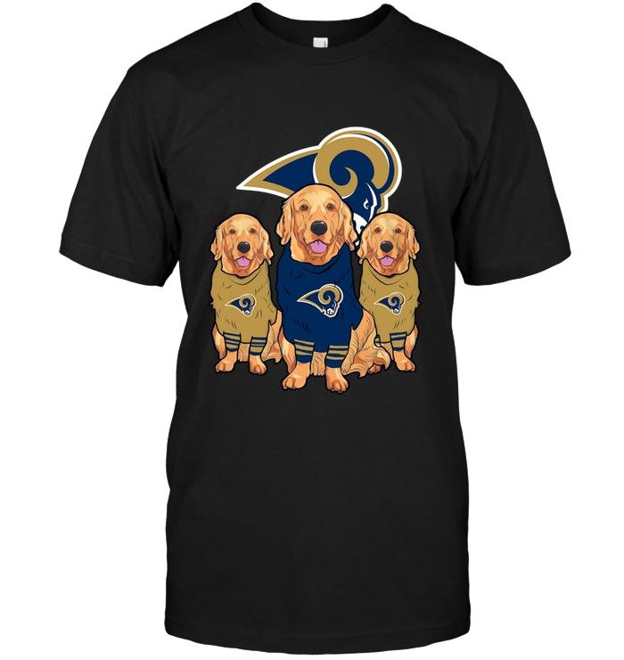 NFL Los Angeles Rams Golden Retriever Los Angeles Rams Fan Shirt Tshirt For Fan