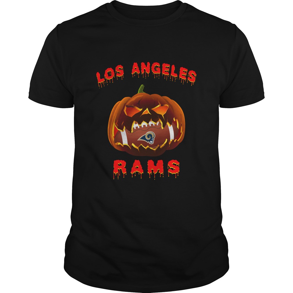 NFL Los Angeles Rams Halloween Pumpkin Los Angeles Rams NFL Long Sleeve Shirt Tshirt For Fan