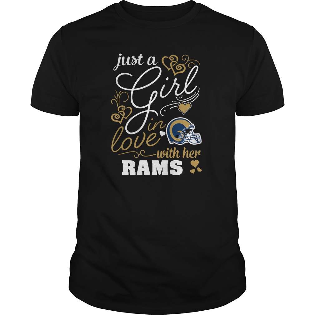 NFL Los Angeles Rams Just A Girl In Love With Her Los Angeles Rams Hoodie Shirt Size Up To 5xl