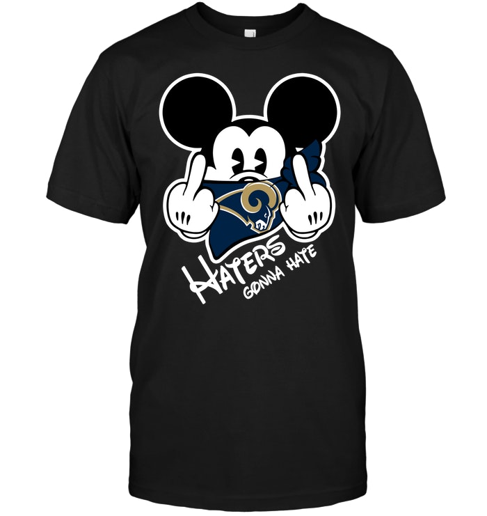 NFL Los Angeles Rams NFL Los Angeles Rams Haters Gonna Hate Mickey Mouse Shirt Gift For Fan