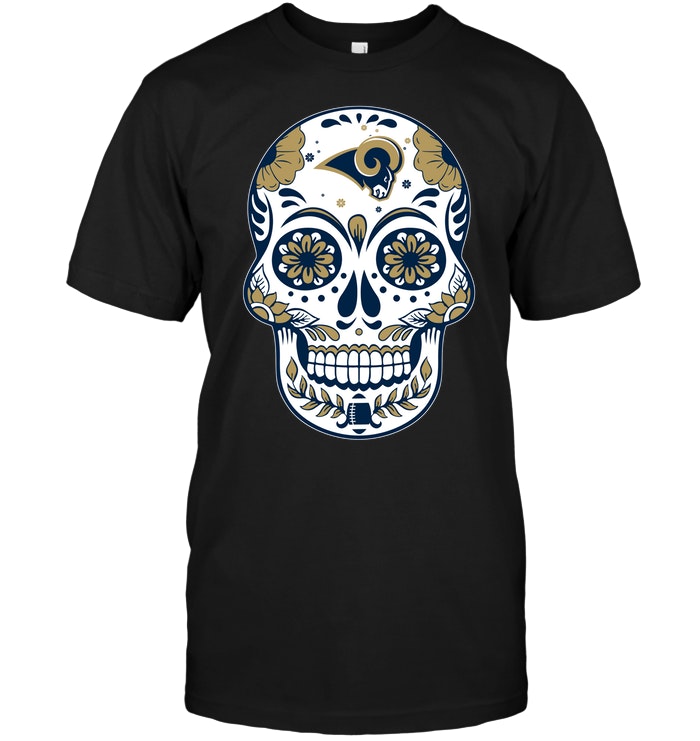NFL Los Angeles Rams Sugar Skull Shirt Size Up To 5xl