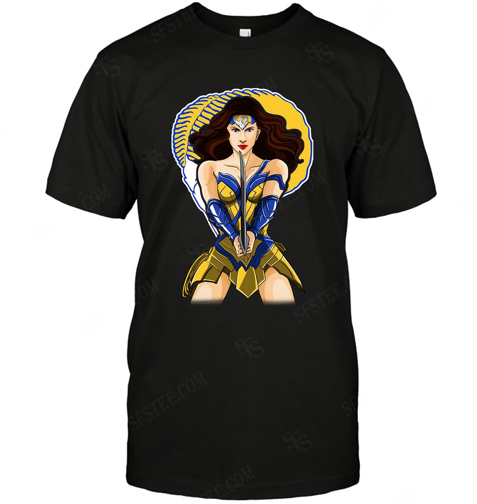 NFL Los Angeles Rams Wonderwoman Dc Marvel Jersey Superhero Avenger Shirt Size Up To 5xl