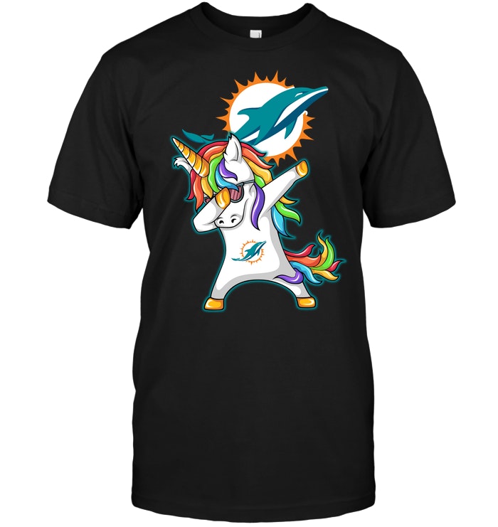 NFL Miami Dolphins Dabbing Hip Hop Unicorn Dab Miami Dolphins Sweater Shirt Size S-5xl