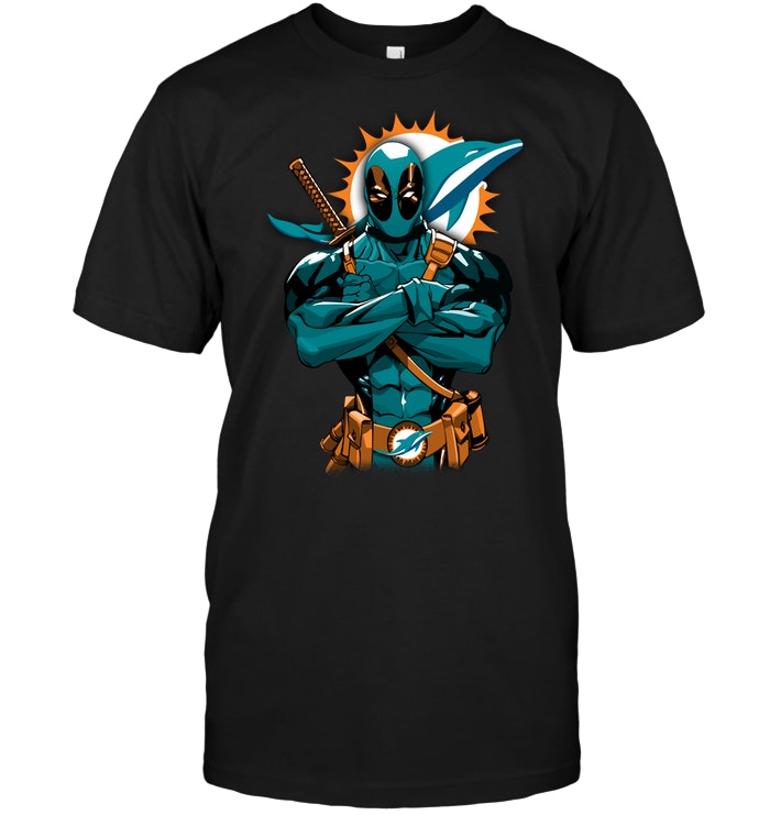NFL Miami Dolphins Giants Deadpool Miami Dolphins Shirt Gift For Fan