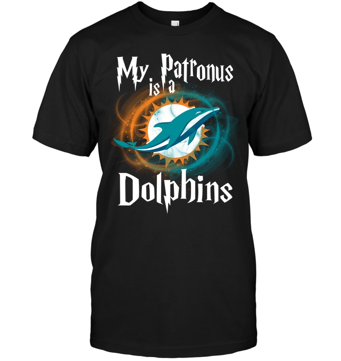 NFL Miami Dolphins My Patronus Is A Miami Dolphins Football NFL Long Sleeve Shirt Tshirt For Fan