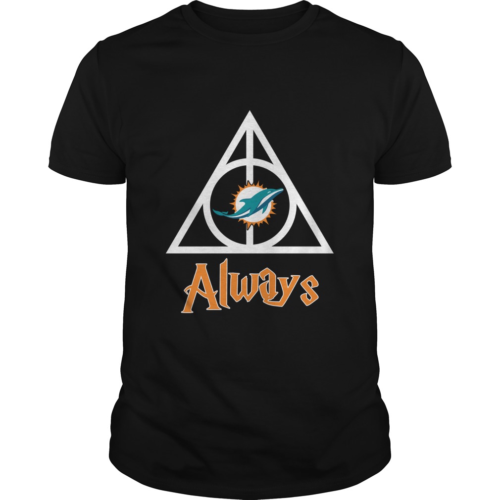NFL Miami Dolphins NFL Miami Dolphins Deathly Hallows Always Harry Potter Shirt Gift For Fan