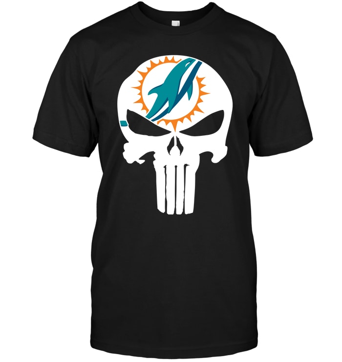 NFL Miami Dolphins Punisher Shirt Tshirt For Fan
