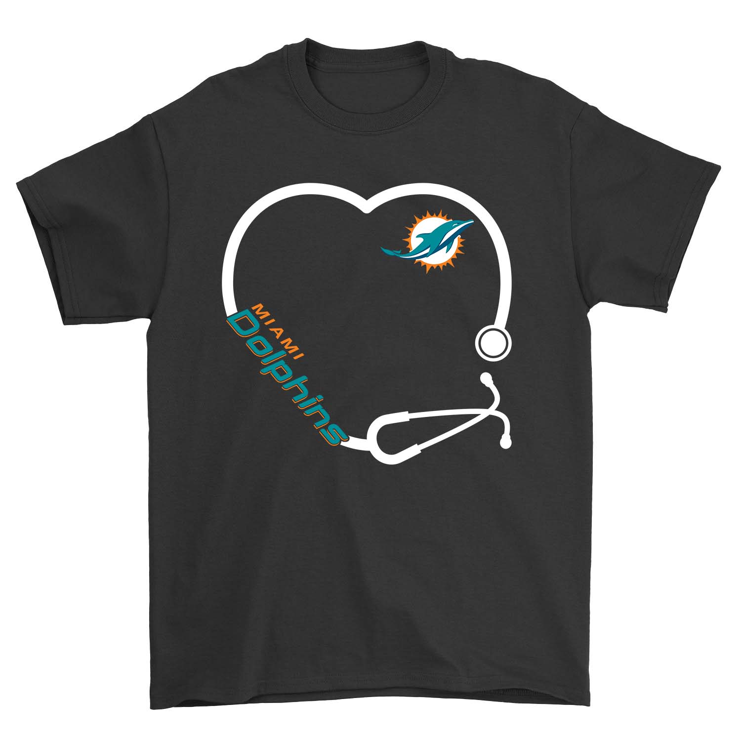 NFL Miami Dolphins Stethoscope Miami Dolphins Shirt Tshirt For Fan