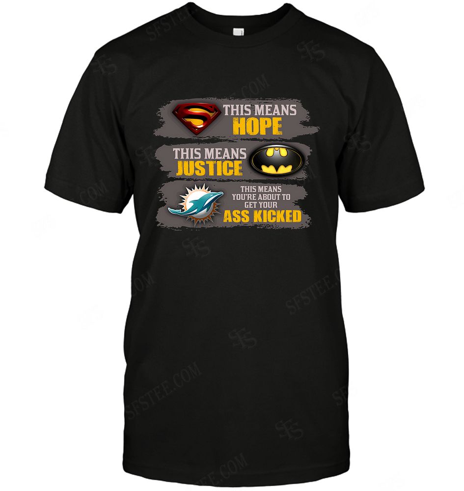 NFL Miami Dolphins This Mean Marvel Superhero Batman Long Sleeve Shirt Tshirt For Fan
