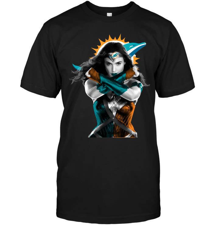 NFL Miami Dolphins Wonder Woman Miami Dolphins Shirt Size Up To 5xl