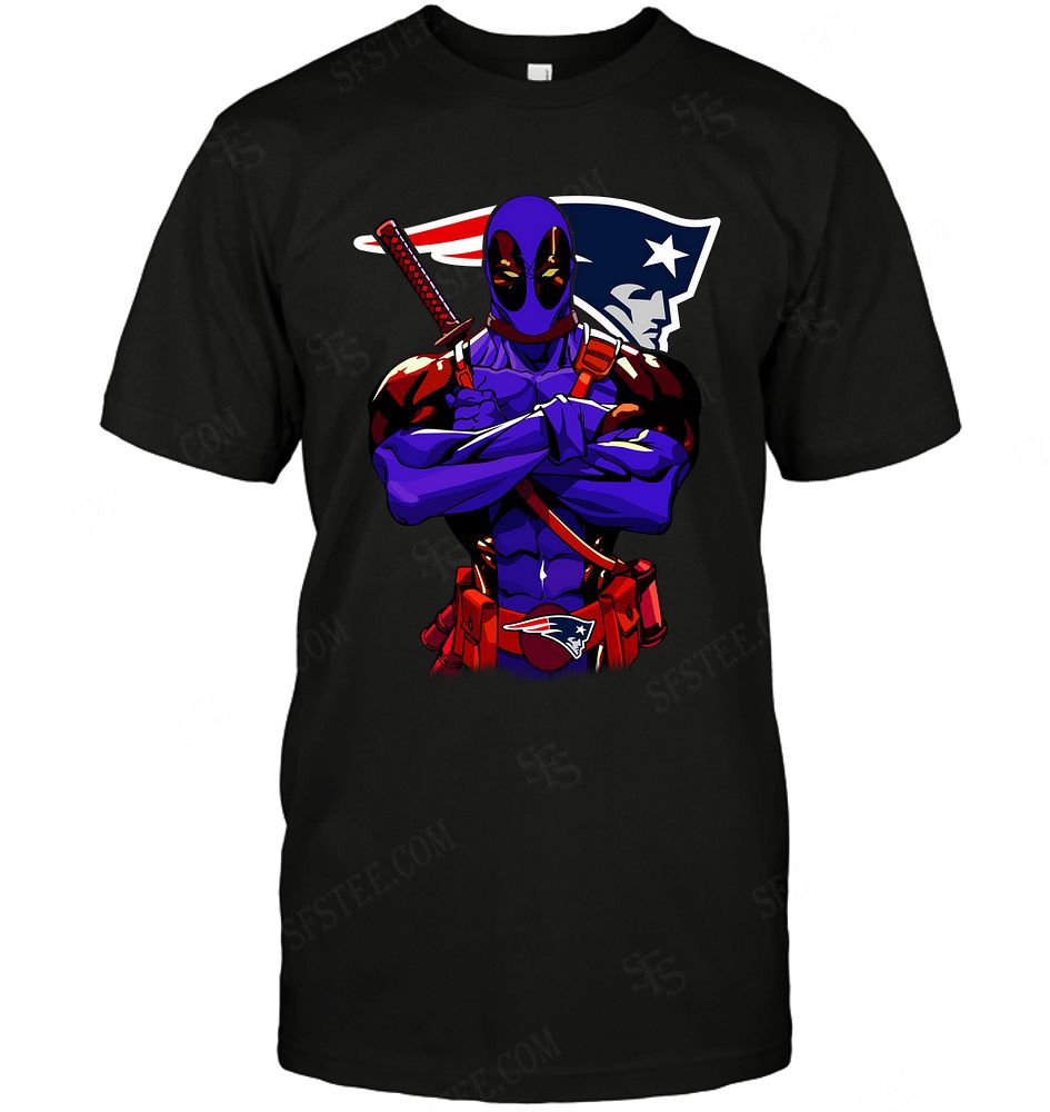NFL New England Patriots Deadpool Dc Marvel Jersey Superhero Avenger Tank Top Shirt Size Up To 5xl