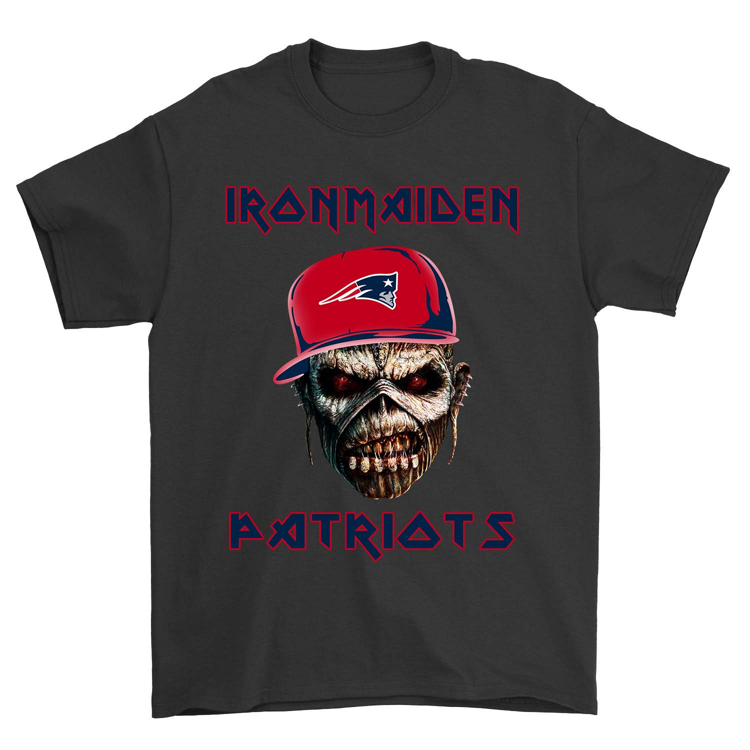 NFL New England Patriots Ironmaiden New England Patriots Shirt Size S-5xl