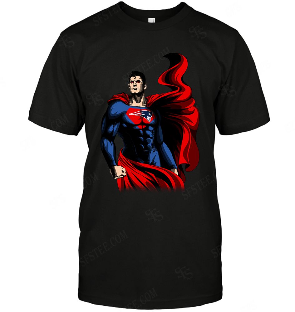 NFL New England Patriots Superman Dc Marvel Jersey Superhero Avenger Tank Top Shirt Size S-5xl