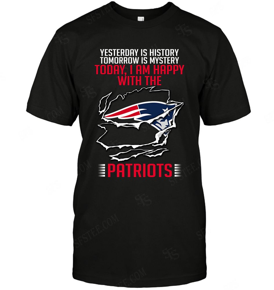 NFL New England Patriots Yesterday Is History Long Sleeve Shirt Tshirt For Fan