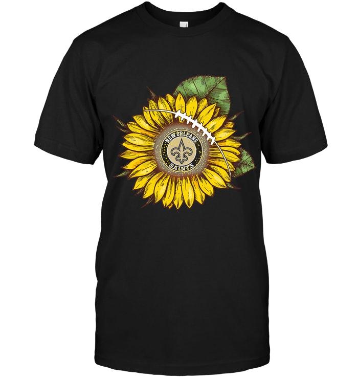 NFL New Orleans Saints SuNFLower New Orleans Saints Fan Shirt Black Hoodie Shirt Gift For Fan
