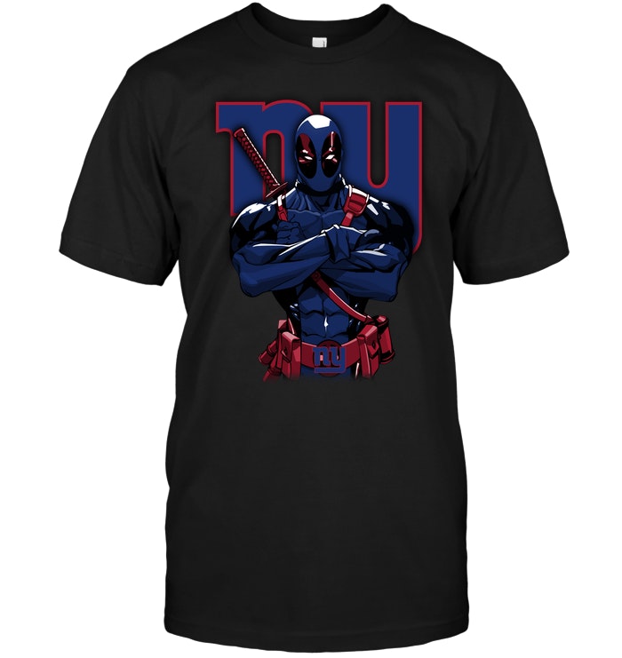 Nfl New York Giants Giants Deadpool New York Giants Long Sleeve Shirt Plus Size Up To 5xl