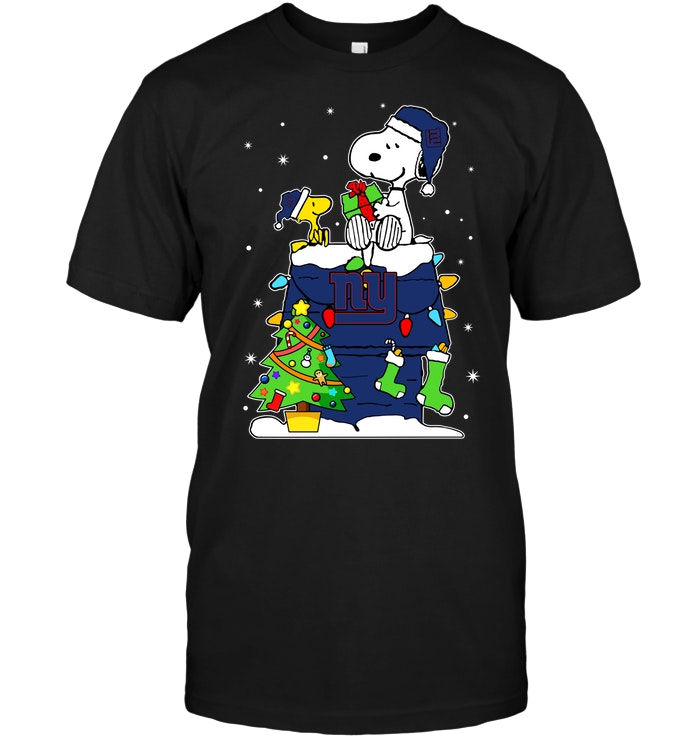 Nfl New York Giants Snoopy Woodstock Christmas Shirt