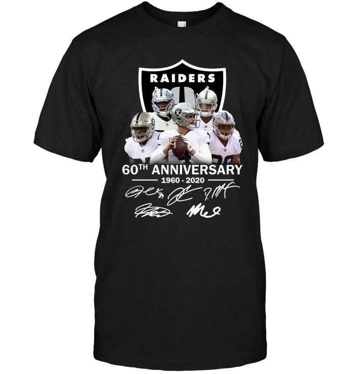 NFL Oakland Las Vergas Raiders 60th Anniversary Oakland Las Vergas Raiders Shirt Size Up To 5xl