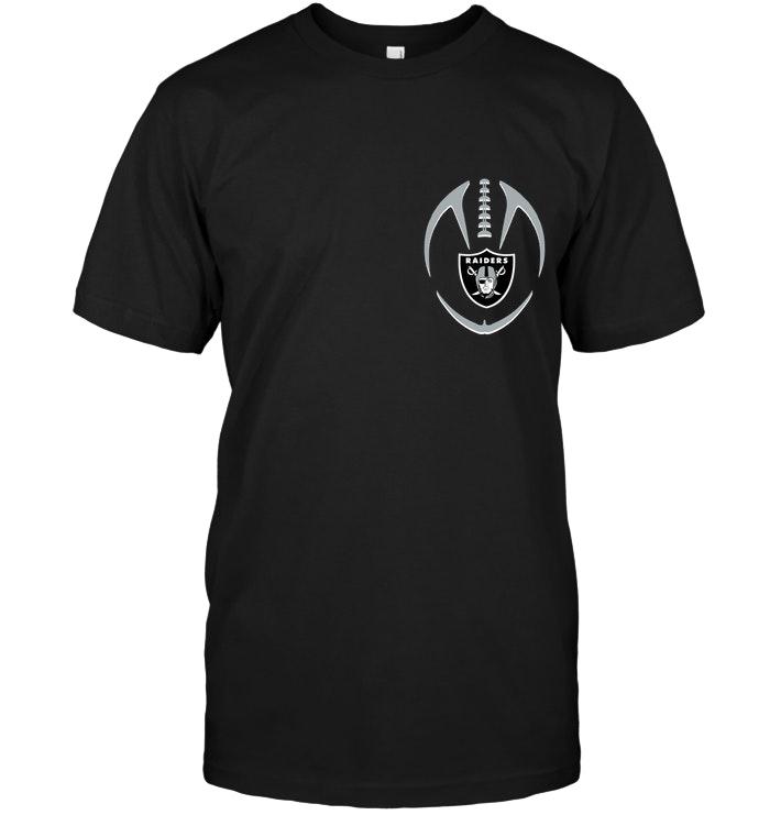 NFL Oakland Las Vergas Raiders American Flag Back Shirt Black Shirt Size Up To 5xl