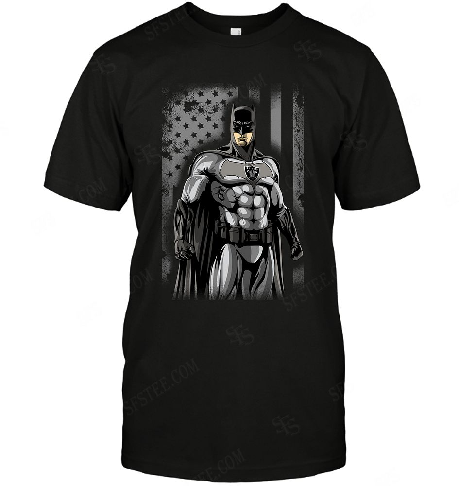 NFL Oakland Las Vergas Raiders Batman Flag Dc Marvel Jersey Superhero Avenger Tank Top Shirt Size Up To 5xl