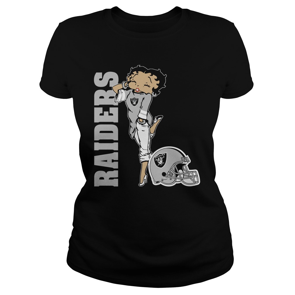 NFL Oakland Las Vergas Raiders Betty Boops Shirt Size S-5xl